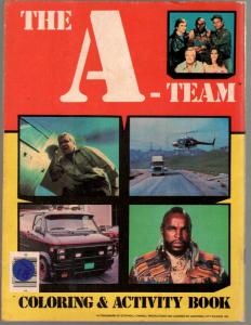 The A-Team Coloring Book 1988-George Peppard-Mr T-VG-