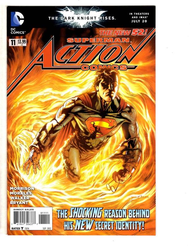 4 Action Comics DC Comic Books # 10 11 12 0 New 52 Superman Grant Morrison LH4