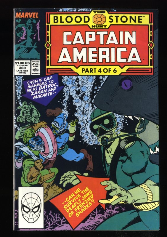 Captain America #360 NM- 9.2 1st Crossbones!