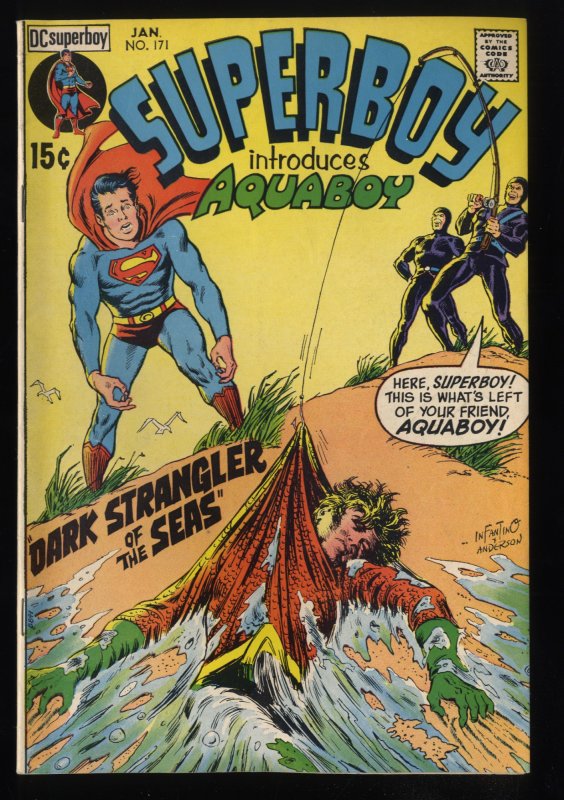 Superboy #171 FN 6.0 1st Aquaboy! DC Comics Superman