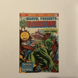 Marvel Presents 1 Very Fine+ Vf+ 8.5 First Bloodstone Marvel 1975