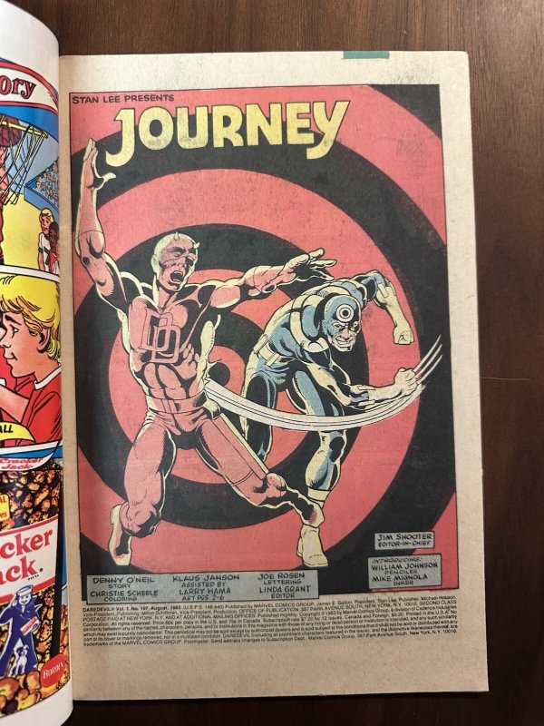 Daredevil 197 FN/VF Newsstand (Marvel 1983)