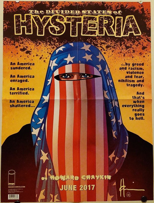 Divided States Of Hysteria Chaykin 2017 Folded Promo Poster (18x24) New [FP308]