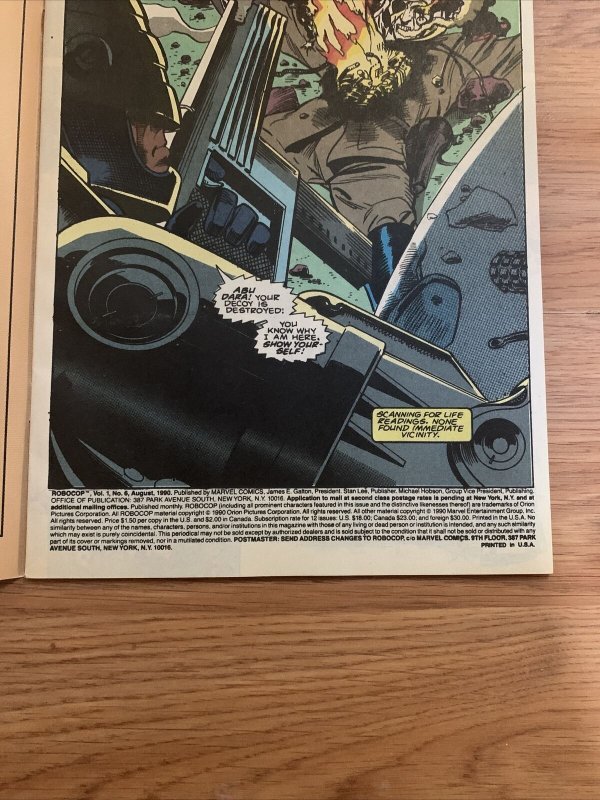 Marvel Comics RoboCop Vol. 1 # 6, Photo's Show Great Condition 