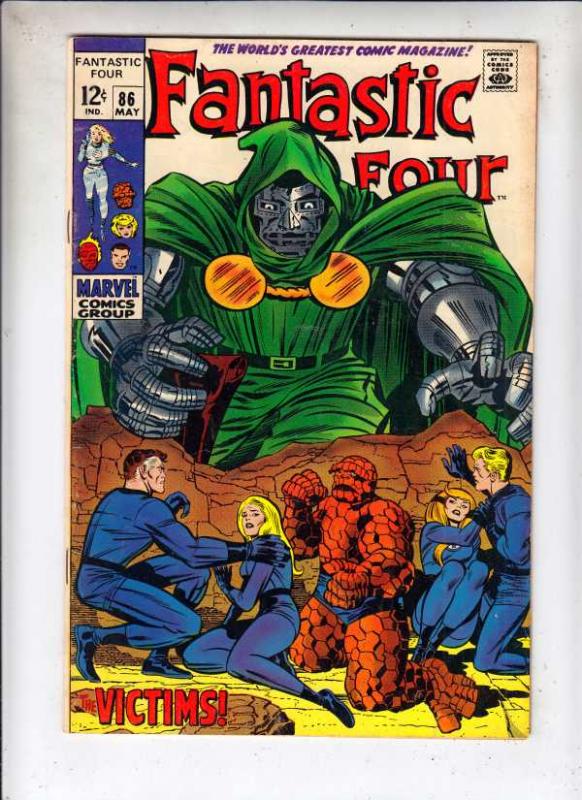 Fantastic Four #86 (May-69) VF High-Grade Fantastic Four, Mr. Fantastic (Reed...