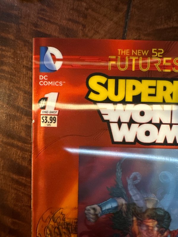 Superman/Wonder Woman: Futures End 3D Cover (2014)