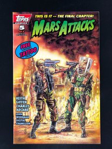 Mars Attacks #5 Standoff Cover (1994) Contains Free Temporary Tattoo!