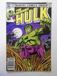 The Incredible Hulk #273 Newsstand Edition (1982)