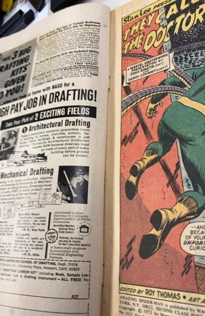 The Amazing Spider-Man #113 (1972)doc pick is back- small 1 inch tear last page