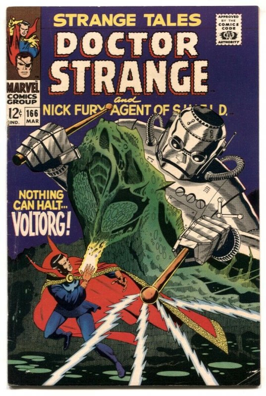 Strange Tales #166 1968-DOCTOR STRANGE/NICK FURY- FN