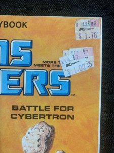 1984 THE TRANSFORMERS Battle for Cybertron VG+ 4.5 Marvel / Hasbro Storybook