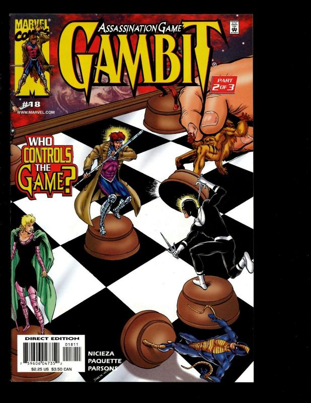 Lot Of 10 Gambit Marvel Comics # 10 11 12 13 14 15 16 17 18 19 Rogue X-Men EK10