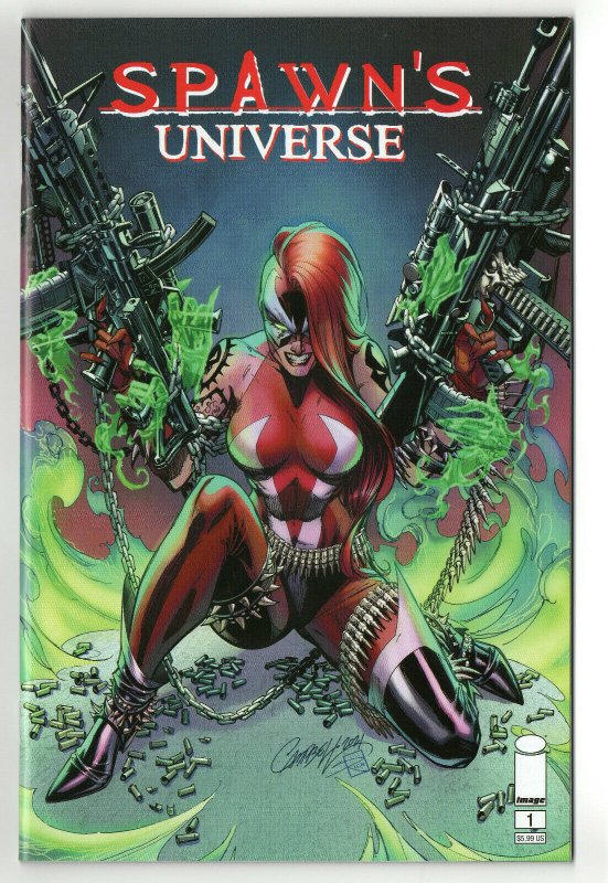 Spawn's Universe 1 All cvrs Campbell McFarlane 1st app Disruptor and Jericho NM