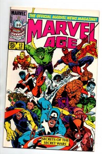 Marvel Age #12 - 1st concept Spider-Man black costume - 1984 - VF/NM