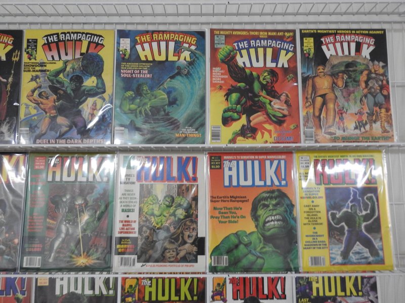 The Rampaging Hulk Magazine Complete Set #1-27 Avg VF Condition!! Beautiful Set!