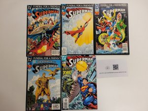 5 DC Comics Adventures of Superman #499 + #76 77 83 163 Superman 27 TJ5