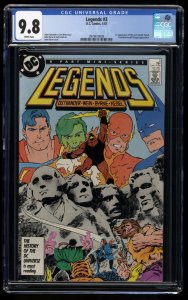 Legends #3 CGC NM/M 9.8 White Pages 1st New Suicide Squad!