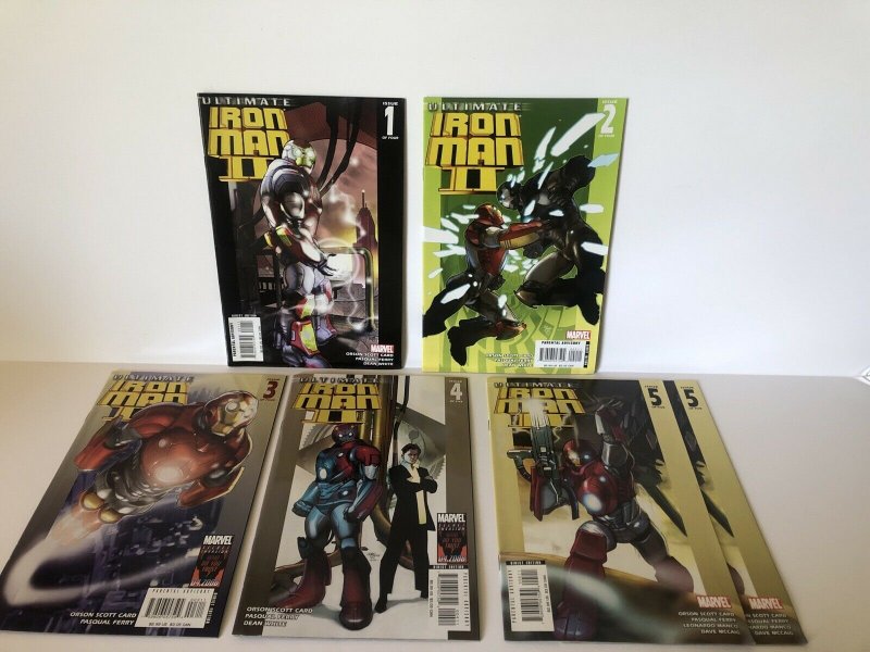 Ultimate Iron Man 2   #1 -5 Complete Set Lot Of 6