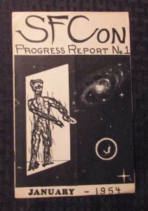 1954 Jan SFCon Progress Report #1 VG+ 4.5 Science Fiction Fanzine 8pgs