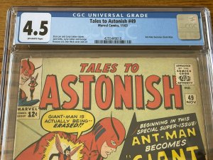 Tales To Astonish #49 CGC 4.5 Ant Man becomes Giant Man