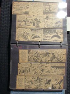 1950's FLASH GORDON 95 Clipped Newspaper Strips LOT B 9x2.5