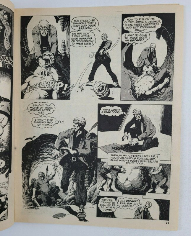 1974 Psycho Yearbook Vtg Comic Magazine Skywald Horror Bride of Frankenstein GD