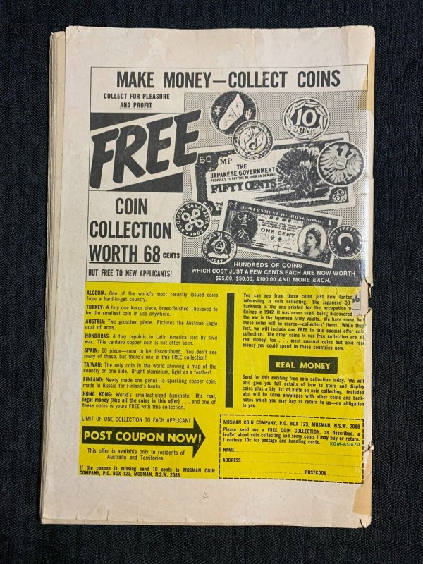 Vintage ALL STAR ADVENTURE COMIC #63 GD 2.0 Adam Strange