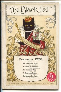 Black Cat #15 12/1896-Nelly Littlehale Umstaetter cover-Early issue-pulp fict...