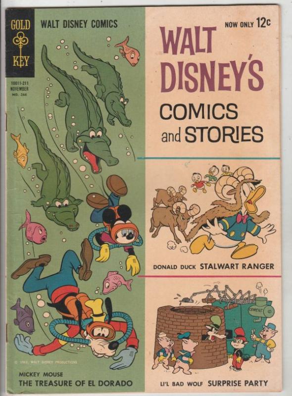 Comics and Stories, Walt Disney's #266 (Nov-62) FN+ Mid-High-Grade Donald Duc...