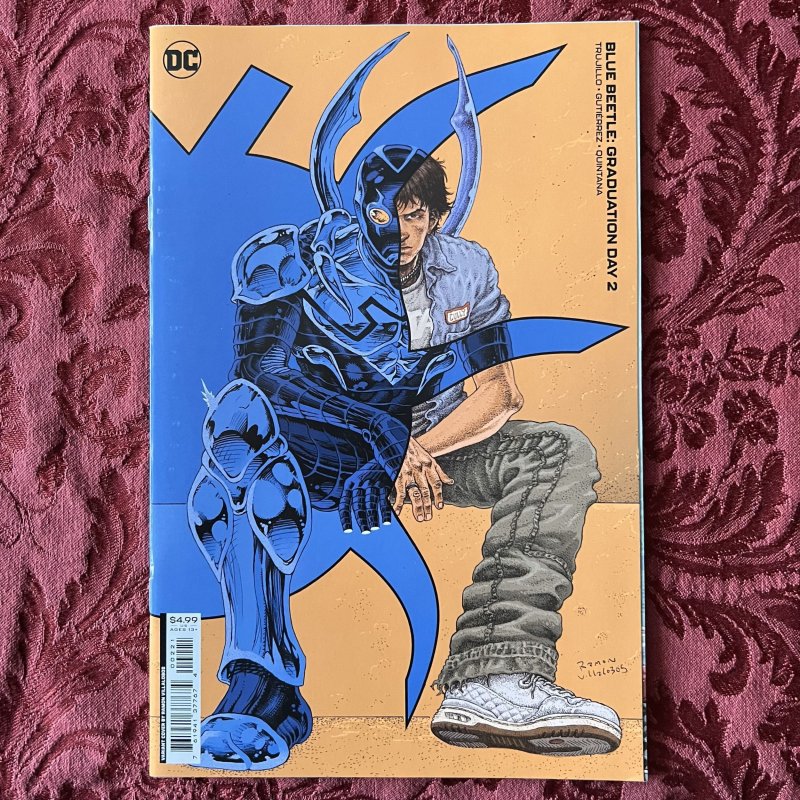 BLUE BEETLE: GRADUATION DAY #2 (VILLALOBOS VARIANT)(2023) COMIC ~ DC Comics