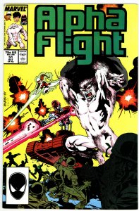 Alpha Flight #51 (1987) Alpha Flight 1st Jim Lee Marvel artwork!