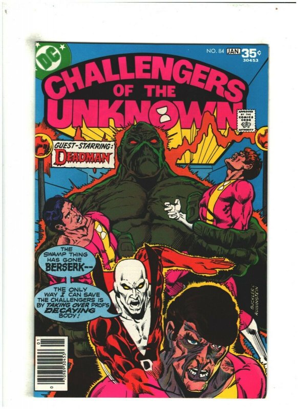 Challengers of the Unknown #84 VF+ 8.5 DC Comics 1977 Deadman & Swamp Thing app.