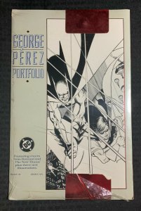 1990 GEORGE PEREZ Portfolio w/ 12 Prints SEALED Batman Teen Titans DC Comics