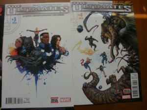 6 Near-Mint Marvel Comic: THE ULTIMATES #1 2 3 4 Captain Iron Man Thor Panther