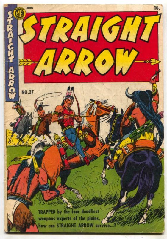 Straight Arrow #27 1952-ME-Fred Maegher art-Indian stories-VG