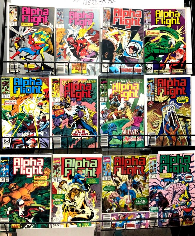 ALPHA FLIGHT 8 (March 1984)-125 (October 1993)  68 DIFF Byrne, Mantlo, Jim Lee+