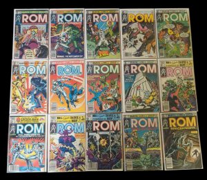 Rom #1-75 Run + Annuals Complete + Foil Facsimile + Rom #0-2 1979 Marvel VG-VF