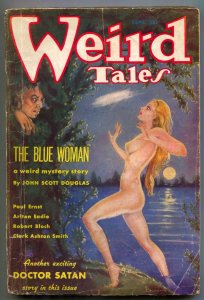 Weird Tales Pulp September 1935- Brundage cover- Doctor Satan G/VG
