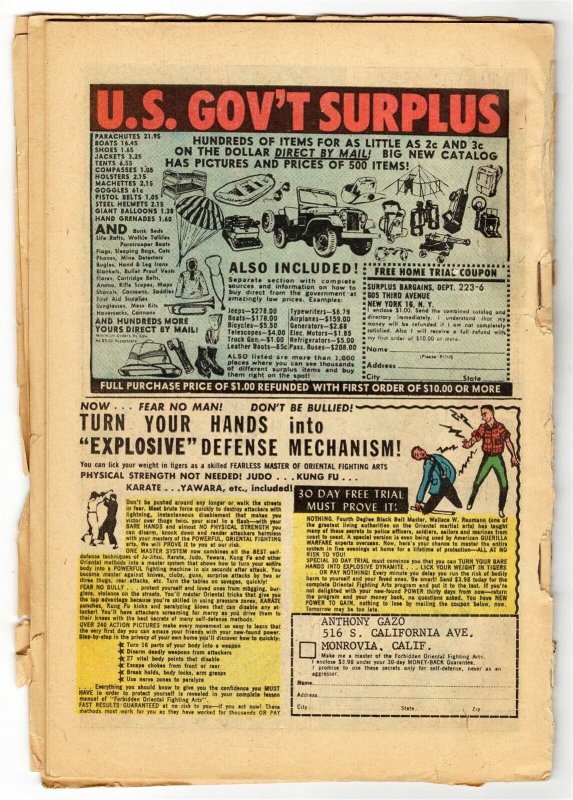 Undersea Agent #3 ORIGINAL Vintage 1966 Tower Comics