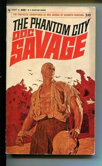 DOC SAVAGE-THE PHANTOM CITY-#10-ROBESON-G JAMES BAMA COVER-1ST EDITION G