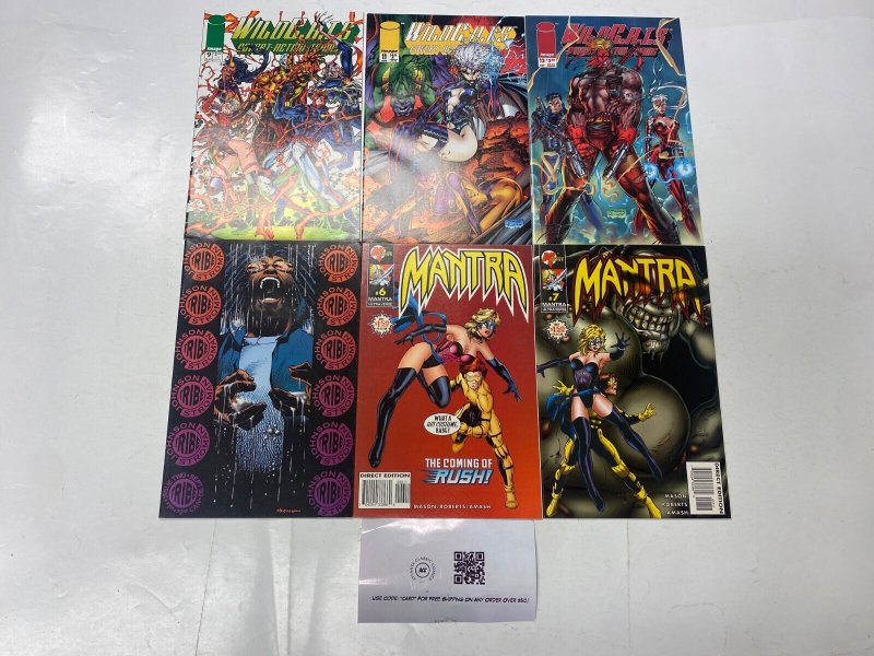 6 IMAGE comic book WILDCATS #9 11 13 Tribe #2 Mantra #6 7 39 KM42