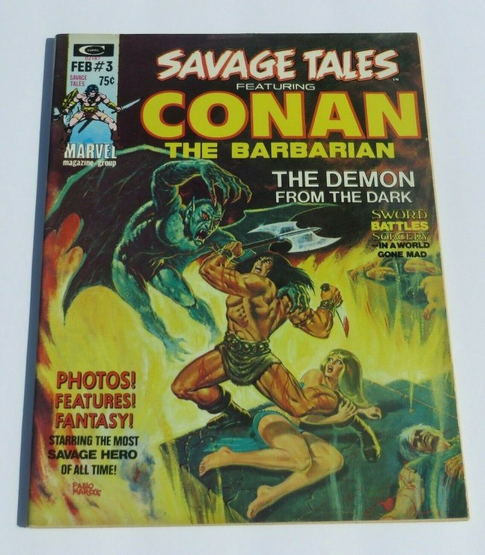 Savage Tales #3 FN 1974 Conan the Barbarian Magazine Barry Windsor Smith Art