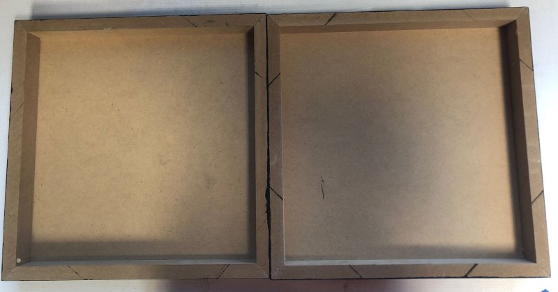 Superman & Wonder woman wood frame Art