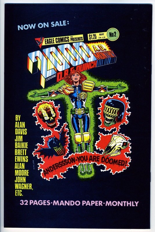 JUDGE DREDD: THE EARLY CASES #4 - Eagle - High grade!