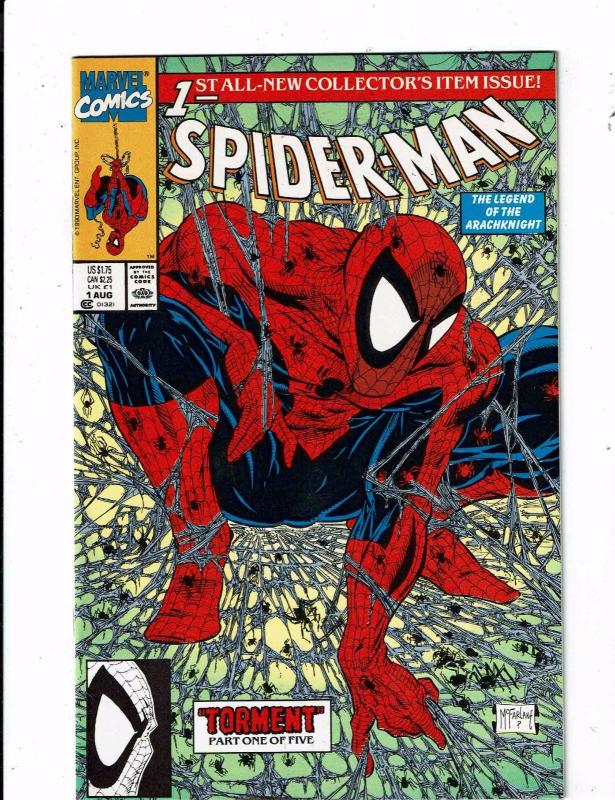 Lot Of 9 Spider-Man Marvel Comic Books # 1 16 30 31 32 33 34 38 39 Venom RC3