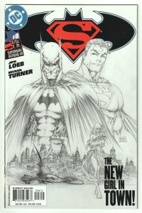 Superman/Batman #8 Second Print Cover (2004) Micheal Turner Sketch variant