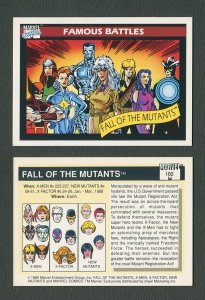 1990 Marvel Comics Card  #102 (Fall of the Mutants)  NM-MT+