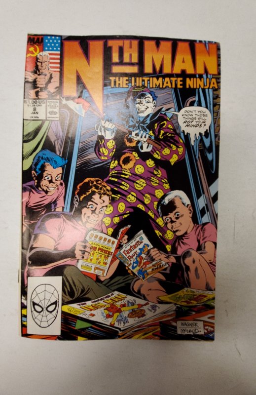 Nth Man the Ultimate Ninja #8 (1990) NM Marvel Comic Book J686