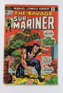 Sub-Mariner #72 (1974)  VG+