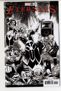 ETERNALS (2020 MARVEL) #1 VARIANT RAMOS LAUNCH SKETCH ONE PER SHOP NM G10833